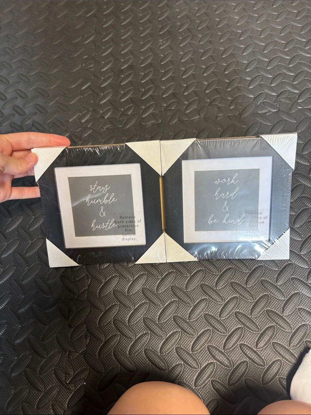 NWT Black Double Inspirational Wall Art Frames
